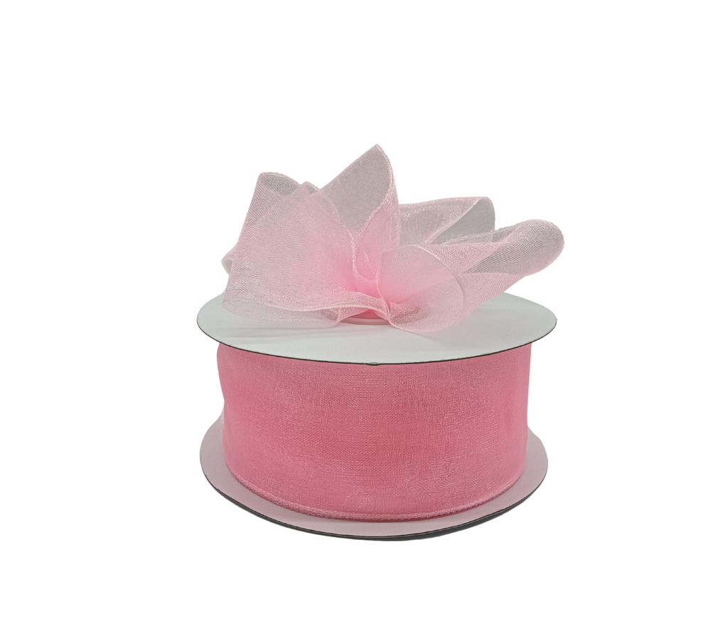 BABY PINK PREMIUM ORGANZA RIBBON (38MM | 45MTR)