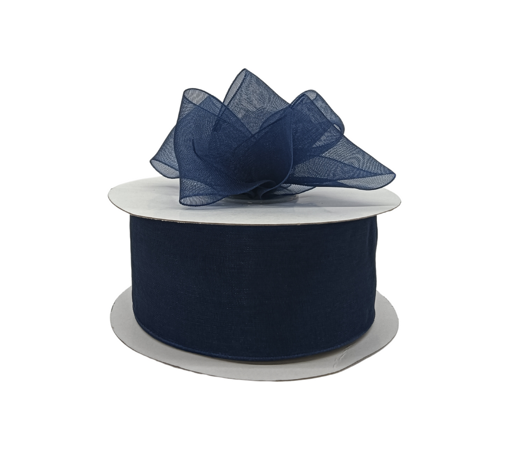 NAVY BLUE PREMIUM ORGANZA RIBBON (38MM | 45MTR)