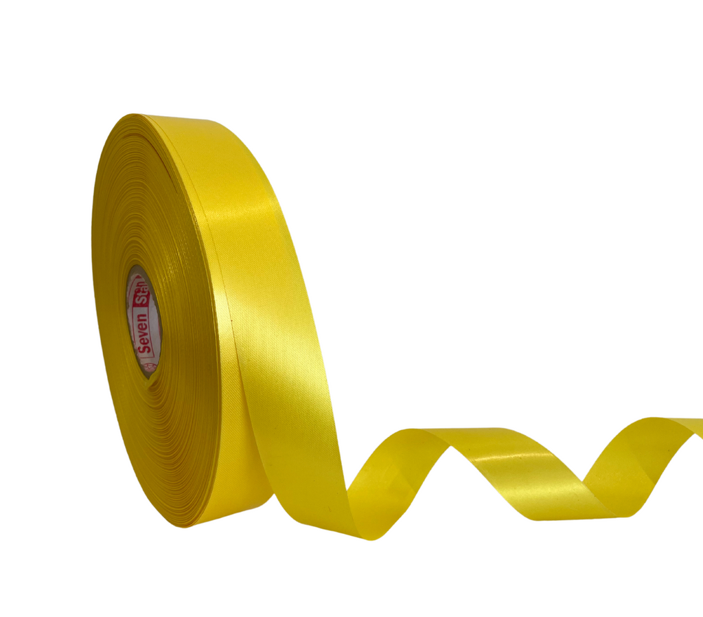 LEMON YELLOW CLASSIC SATIN RIBBON (25MM | 170MTR)