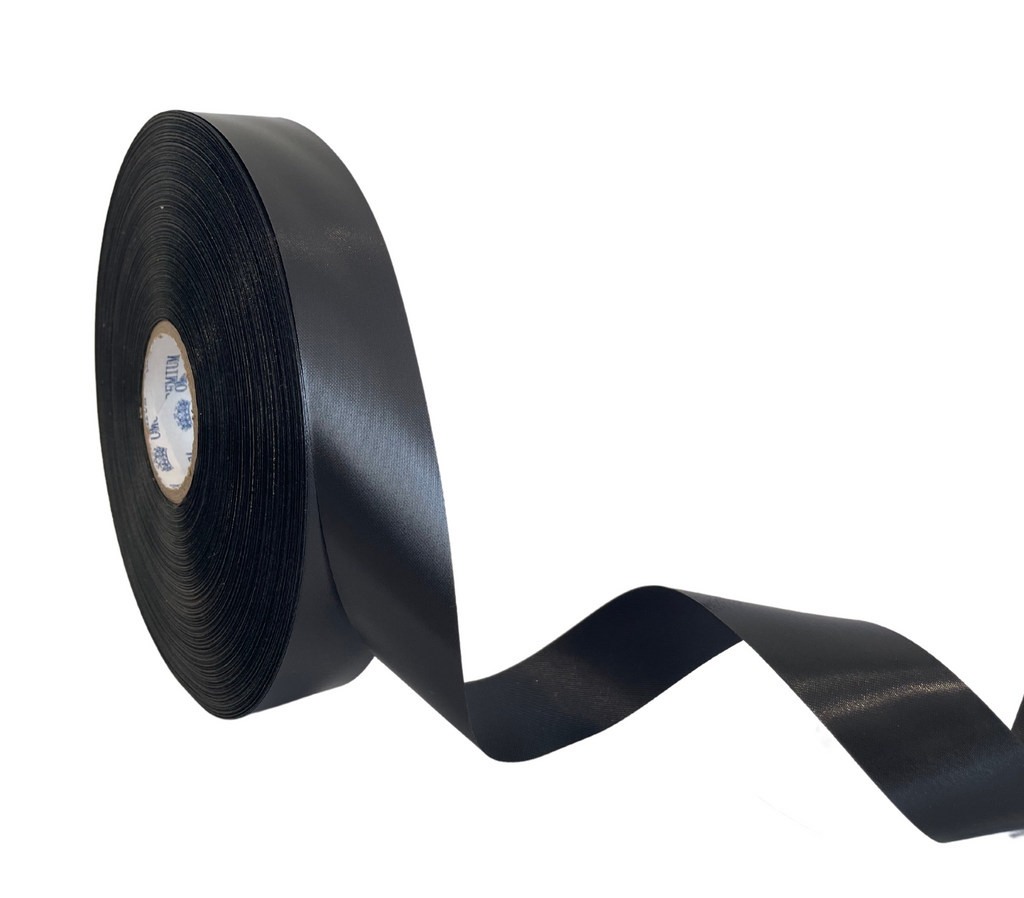 BLACK CLASSIC SATIN RIBBON (25MM | 170MTR)