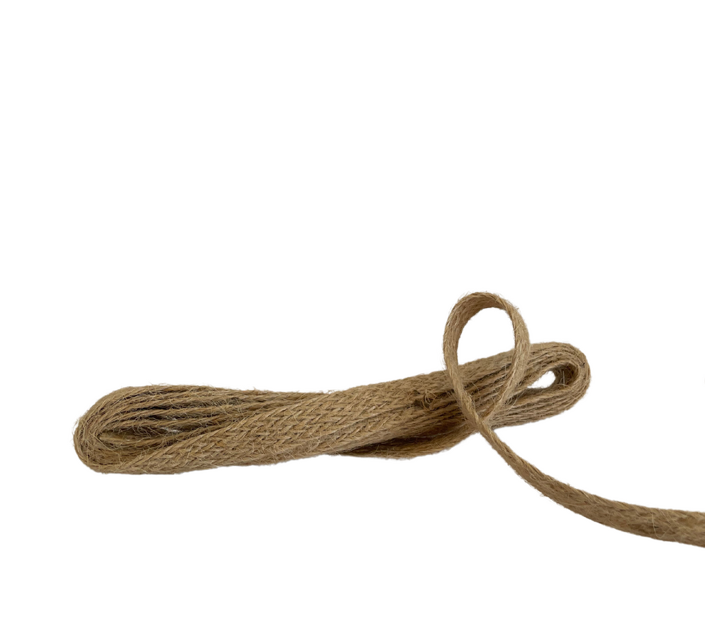 NATURAL JUTE REAL JUTE TWILL RIBBON (12MM | 2MTR)