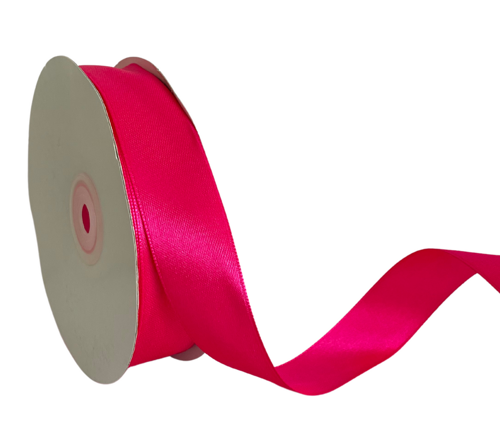 HOT PINK LUXE SATIN RIBBON (25MM | 45MTR)