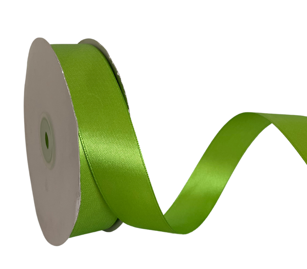 LEAF GREEN LUXE SATIN RIBBON (25MM | 45MTR)
