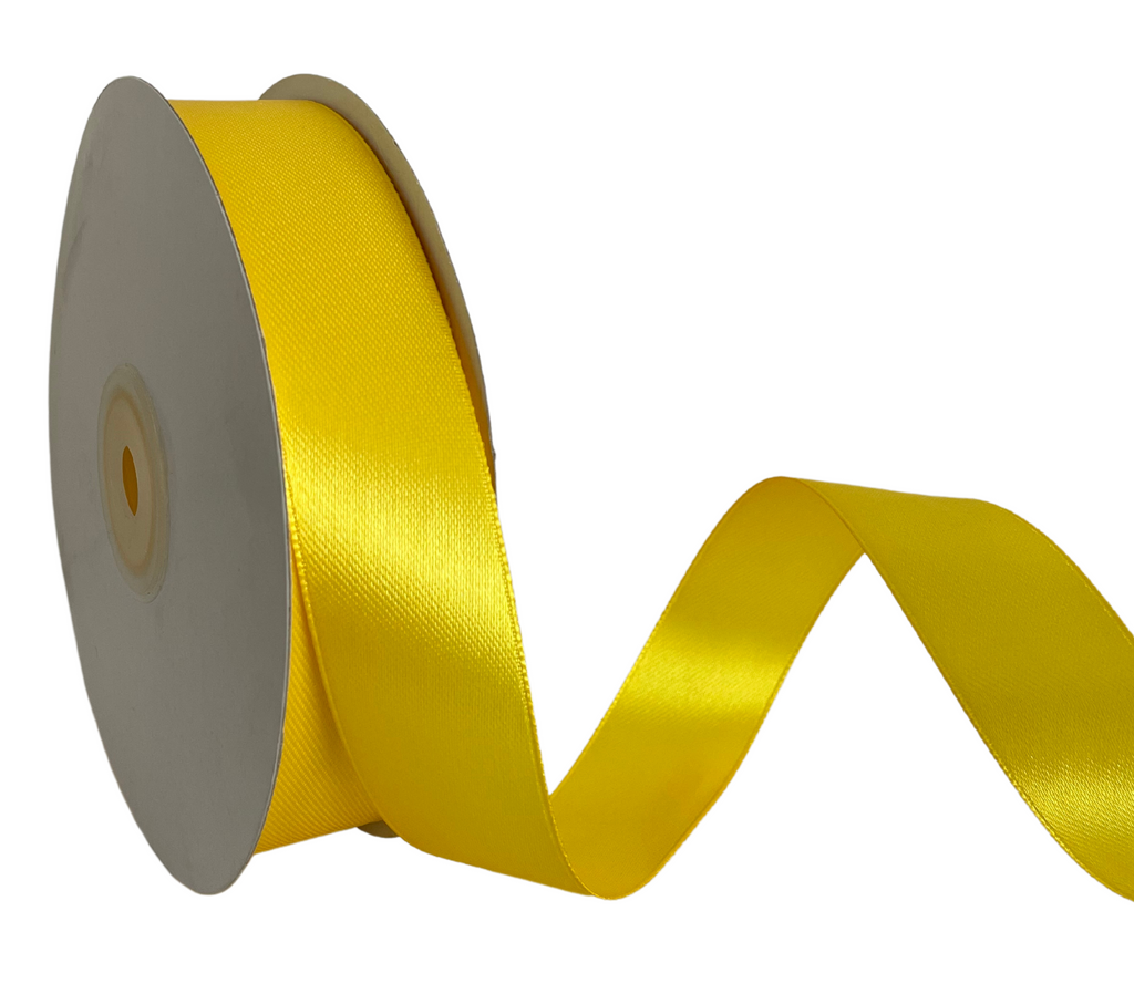 YELLOW LUXE SATIN RIBBON (25MM | 45MTR)