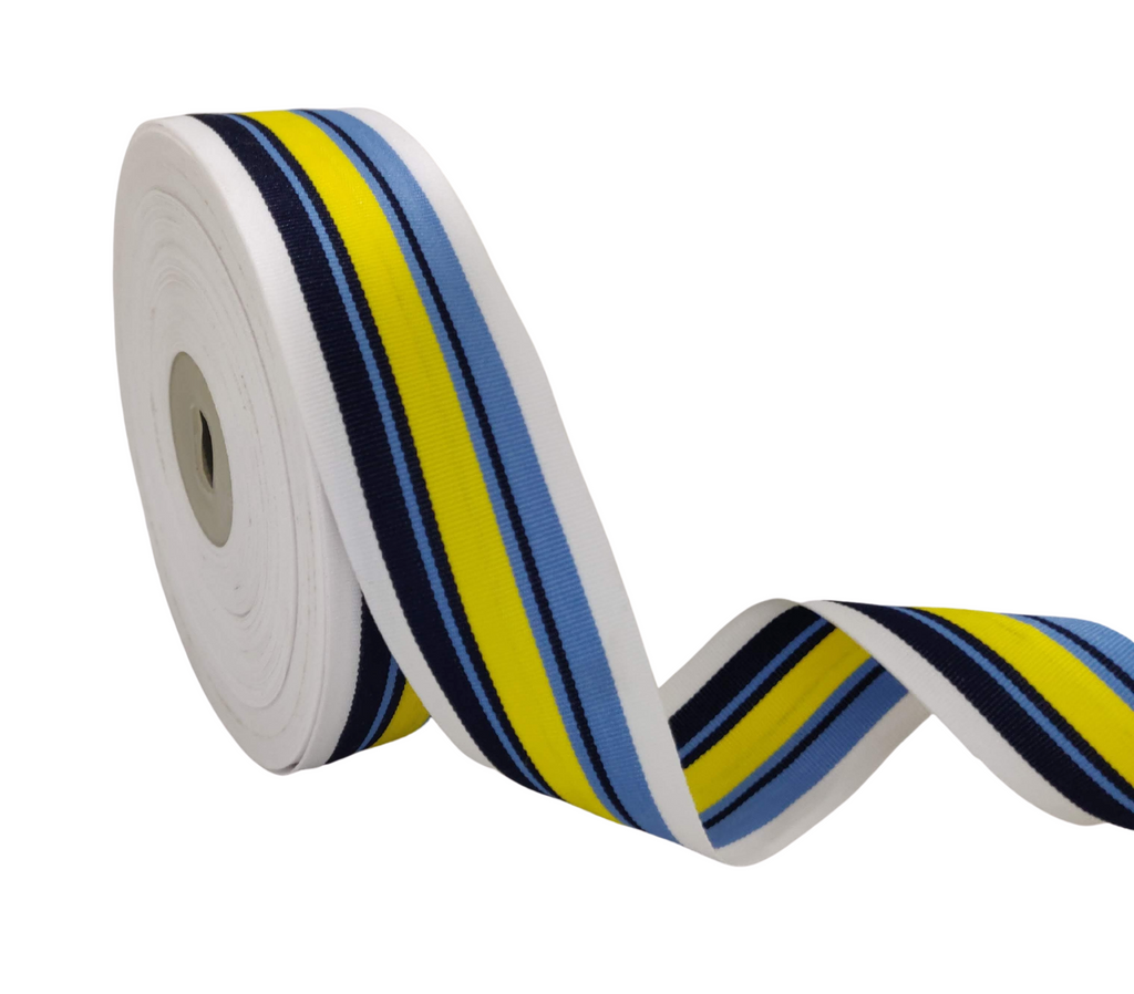 MULTICOLOURED STRIPES RIBBON (38 MM)