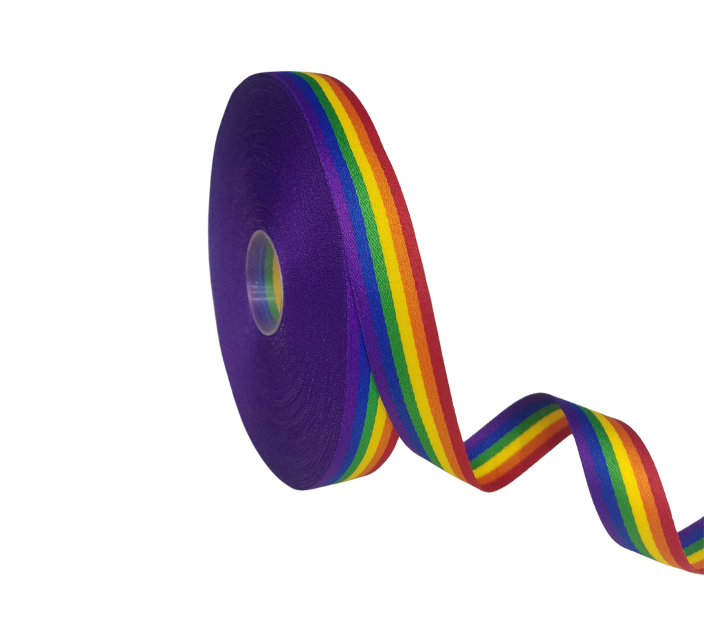 RAINBOW STRIPES RIBBON (25 MM)