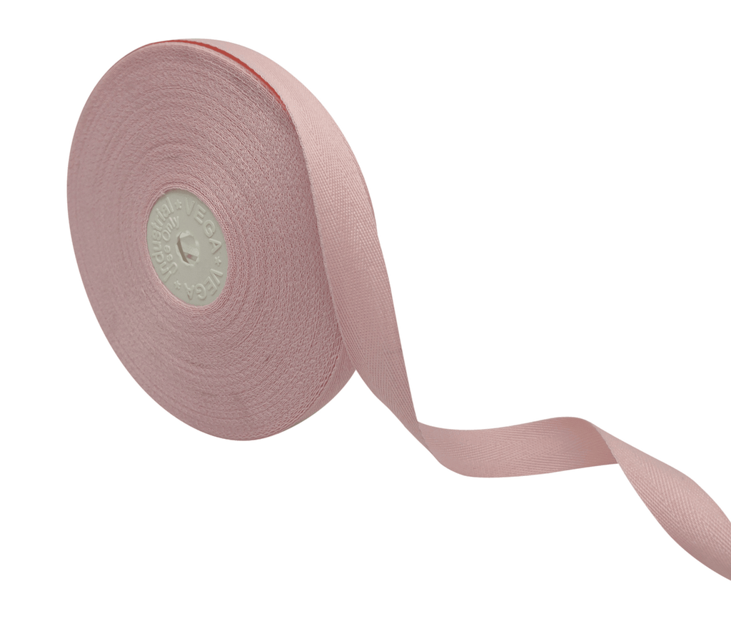 BABY PINK VEDA TWILL RIBBON (15MM | 25MTR)