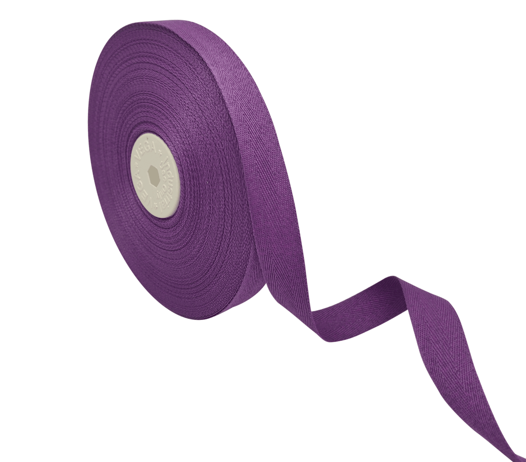 PURPLE VEDA TWILL RIBBON (15MM | 25MTR)