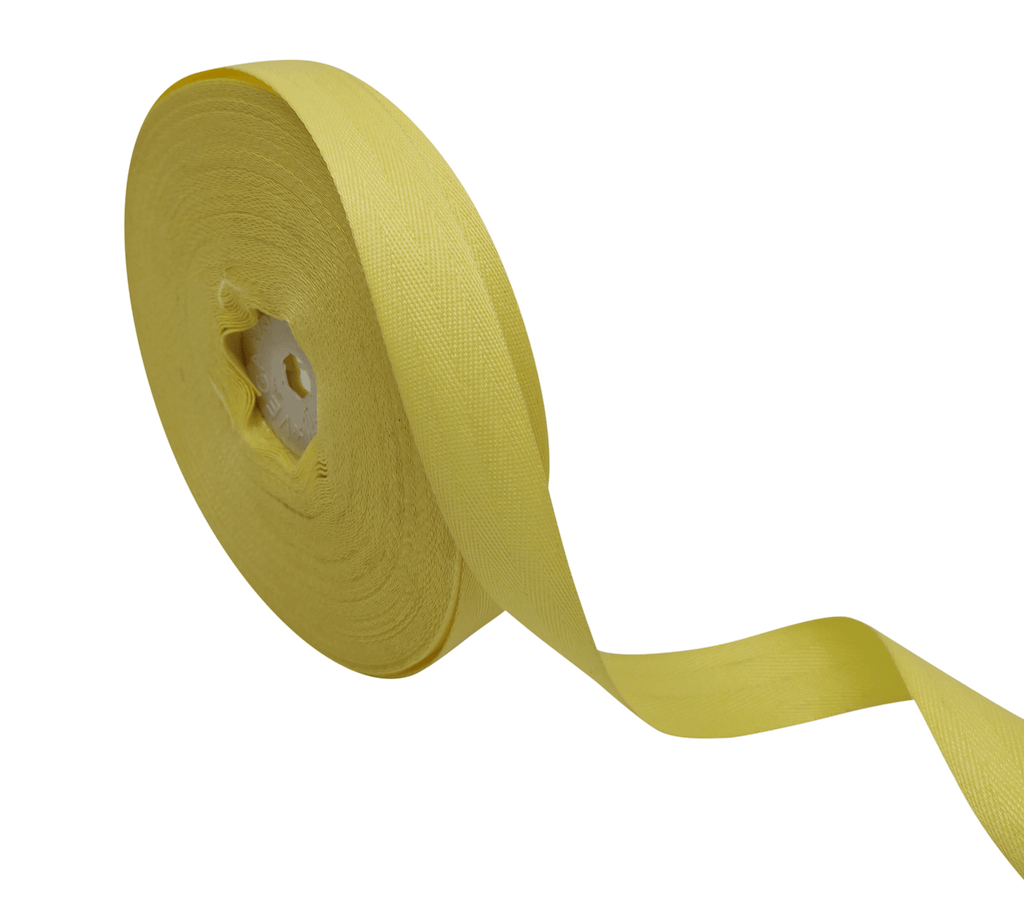 LEMON YELLOW VEDA TWILL RIBBON (20MM | 25MTR)