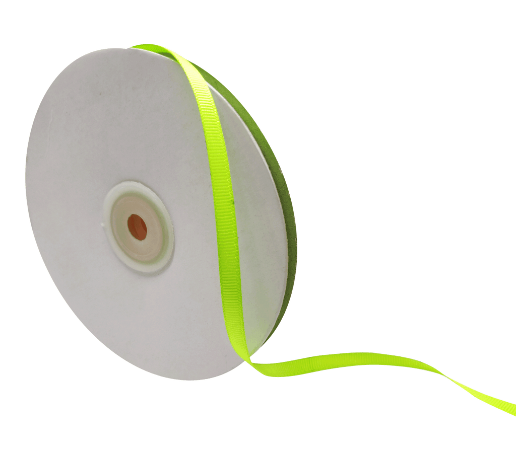 NEON GREEN PRIMO GROSGRAIN RIBBON (06MM | 45MTR)