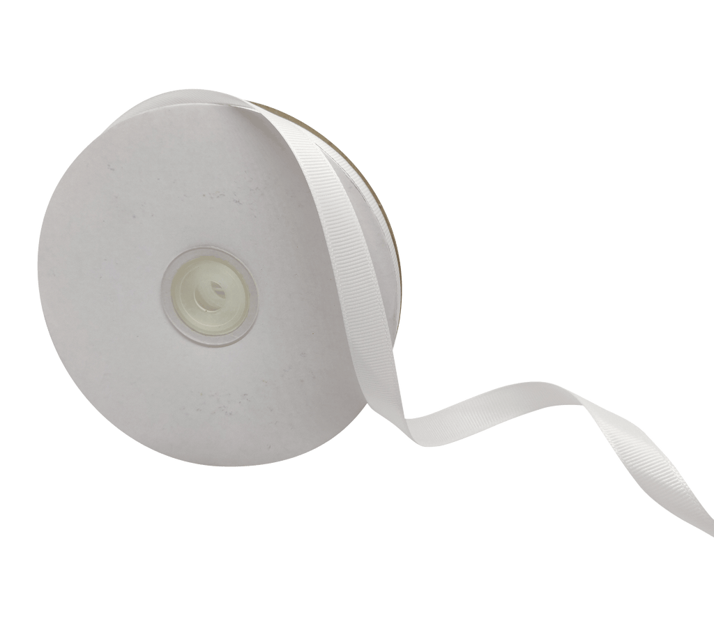 WHITE PRIMO GROSGRAIN RIBBON (13MM | 45MTR)