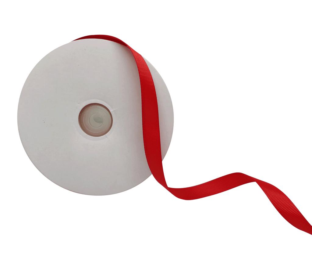 SCARLET RED PRIMO GROSGRAIN RIBBON (13MM | 45MTR)