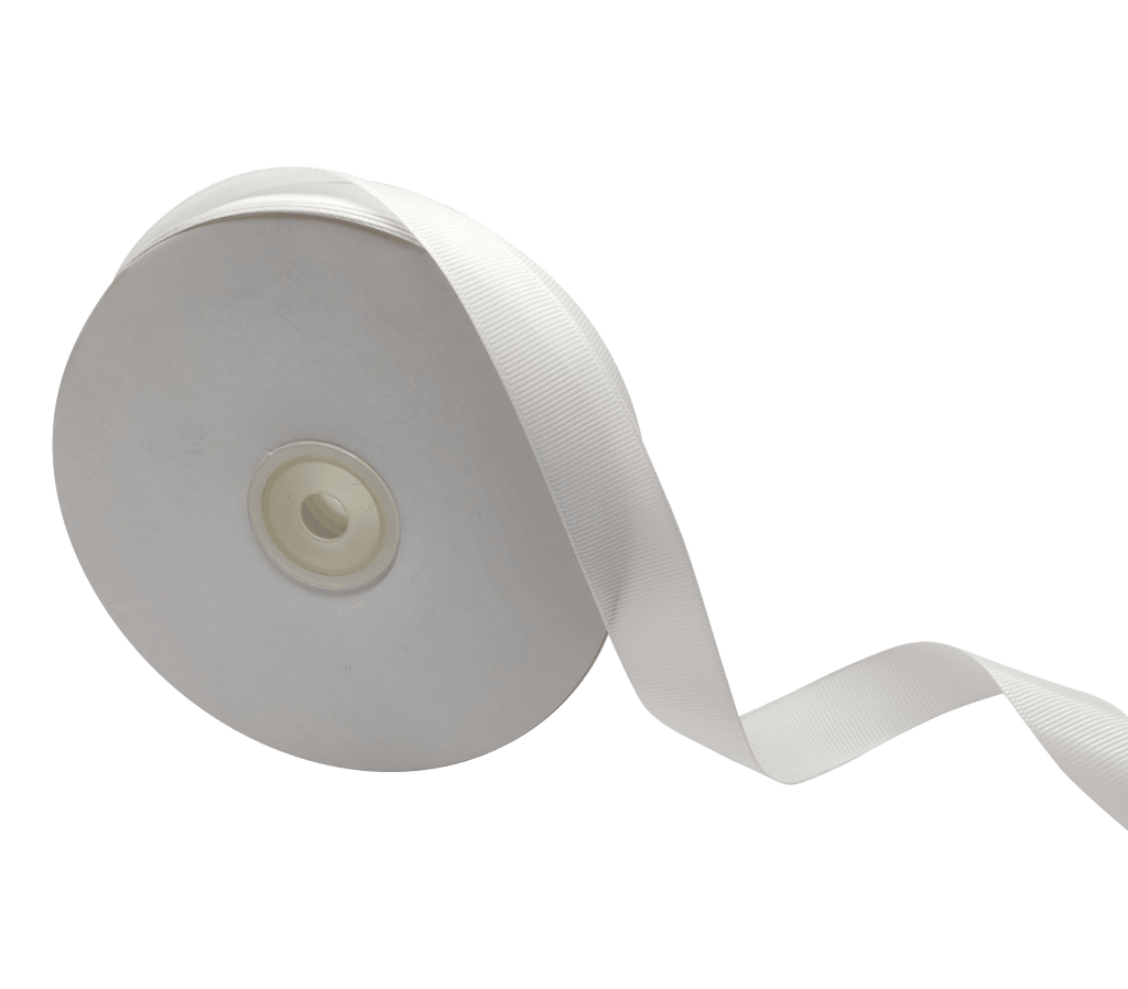 WHITE PRIMO GROSGRAIN RIBBON (20MM | 45MTR)