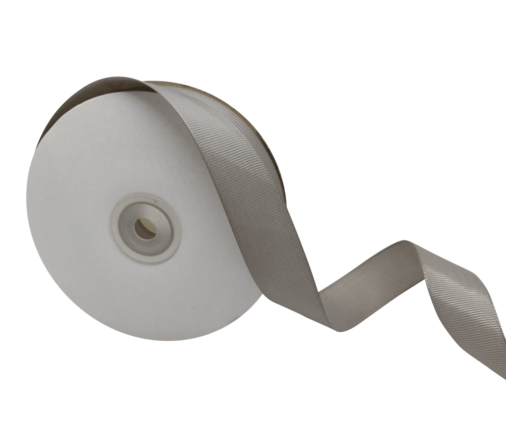 GREY PRIMO GROSGRAIN RIBBON (25MM | 45MTR)