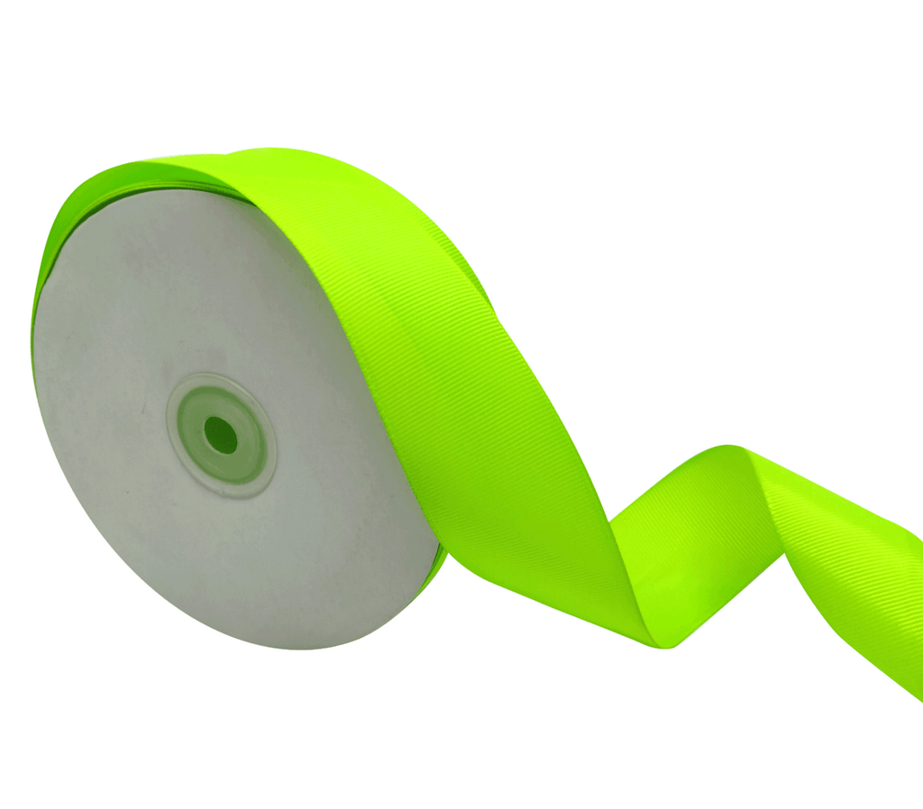 NEON GREEN PRIMO GROSGRAIN RIBBON (38MM | 45MTR)