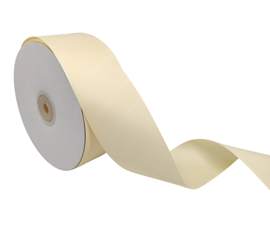 CREAM PRIMO GROSGRAIN RIBBON (50MM | 45MTR)