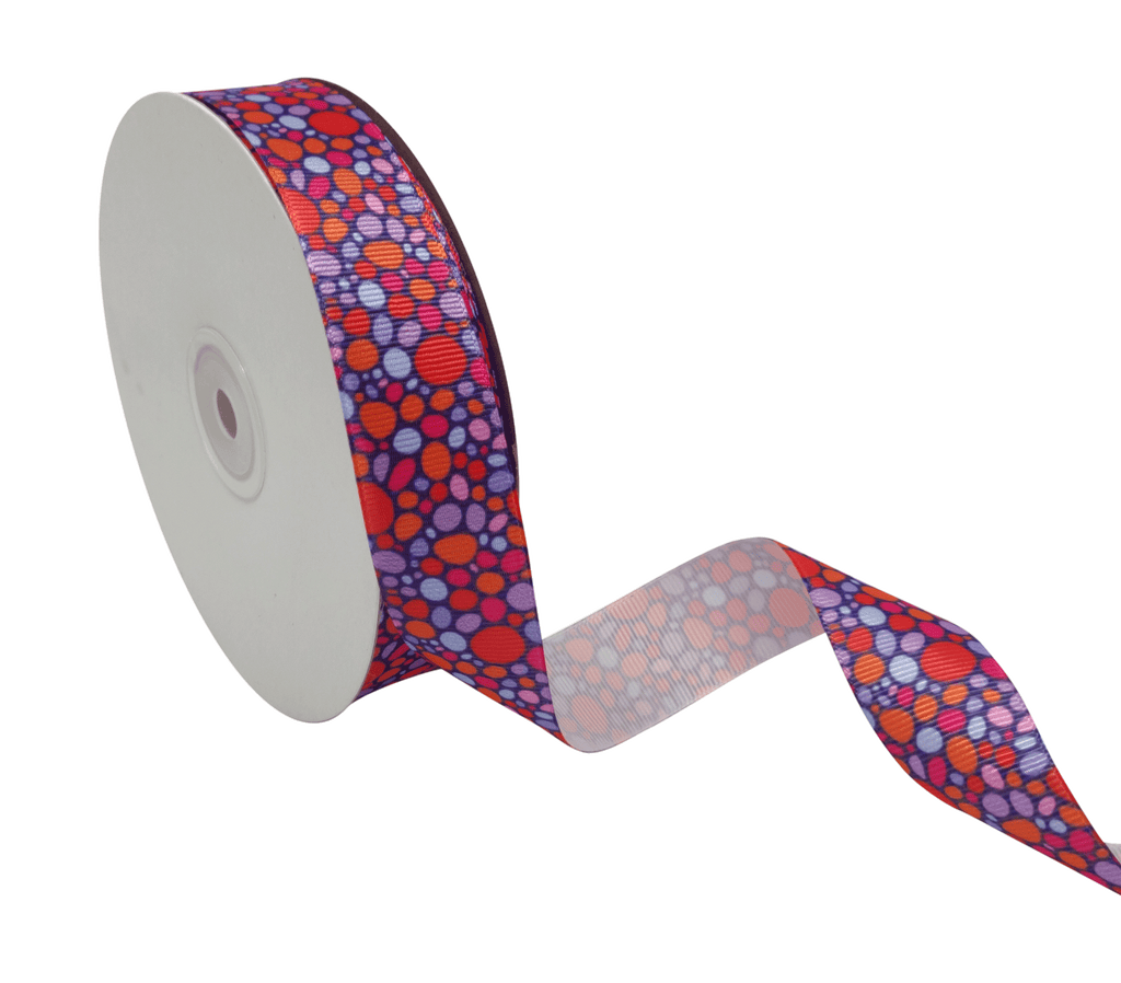 MULTI-COLOUR PEBBLES RIBBON (25 MM)