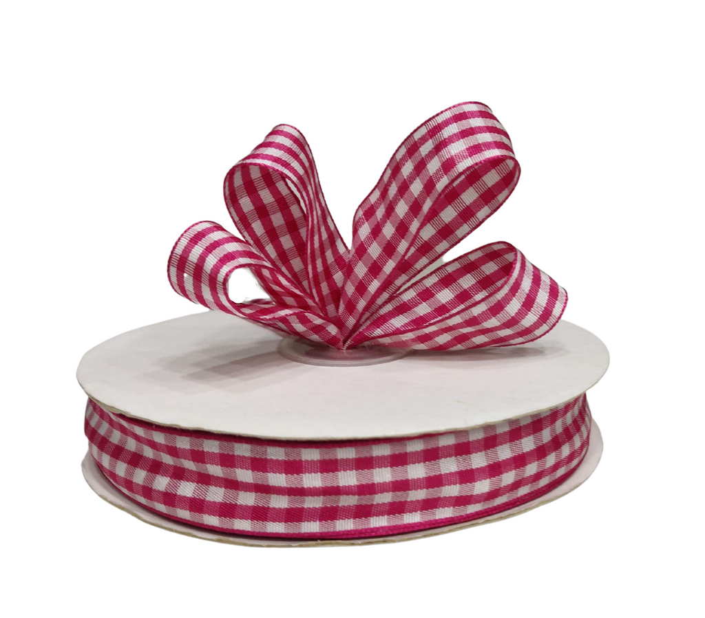 RANI PINK CHECKSRIBBON (20 MM)