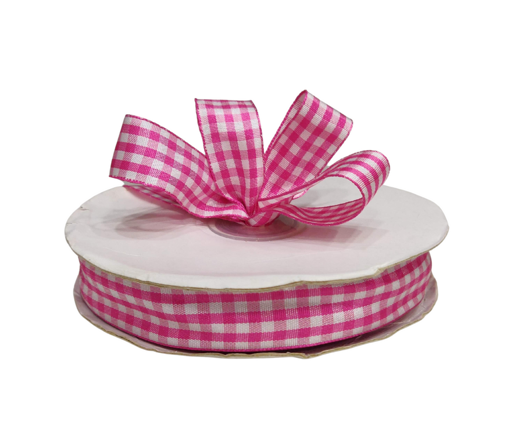 PINK CHECKSRIBBON (20 MM)