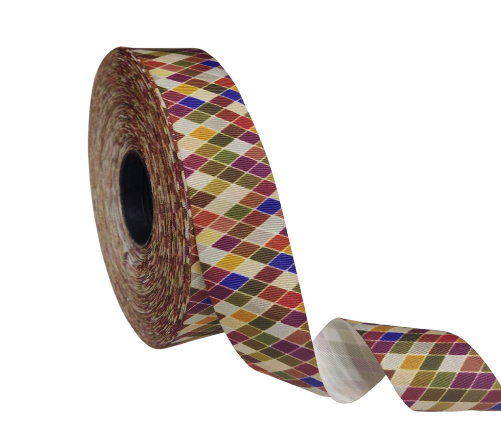 MULTICOLOURED DIAMONDS RIBBON (38 MM)