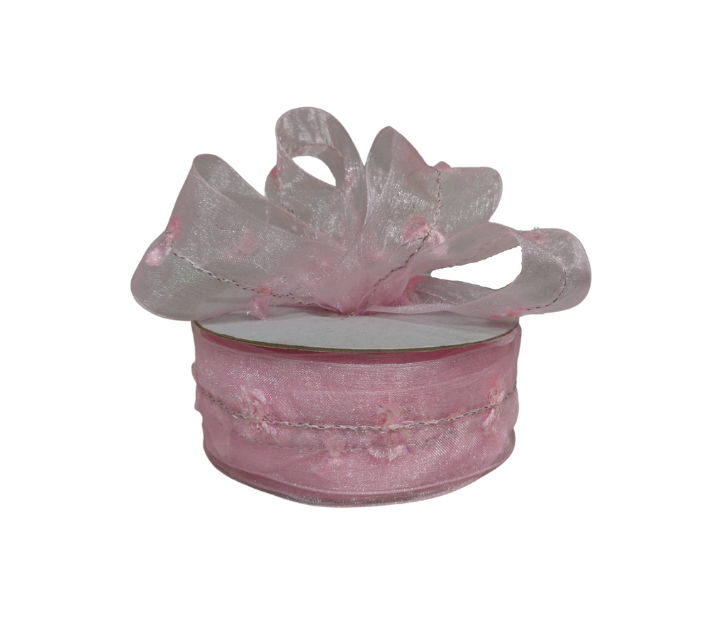 NASTRO ORGANZA 40MM 50MT H.Q. ROSA BABY