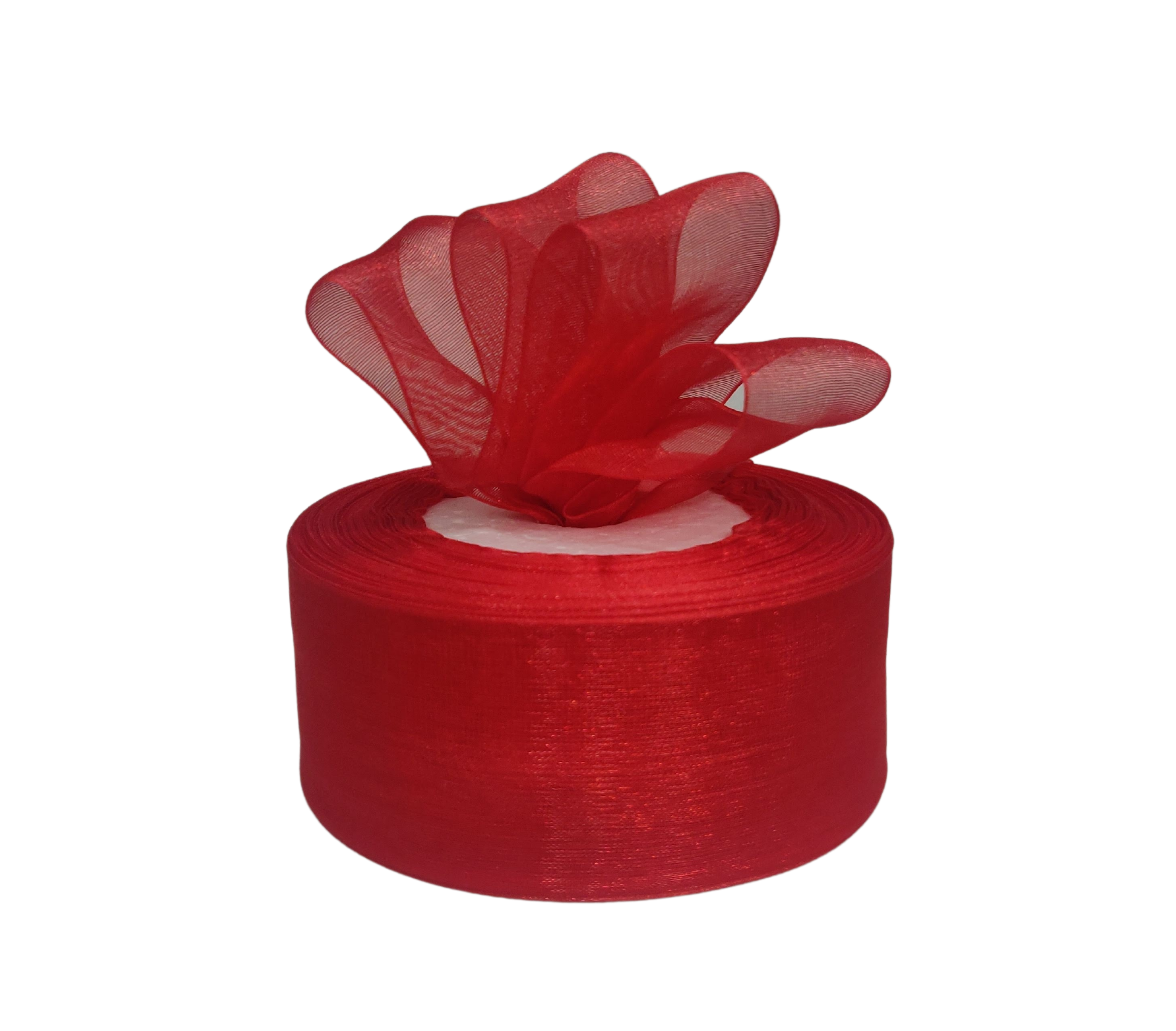 Red Plain Organza Ribbon, Packaging Type: Roll at Rs 35/meter in