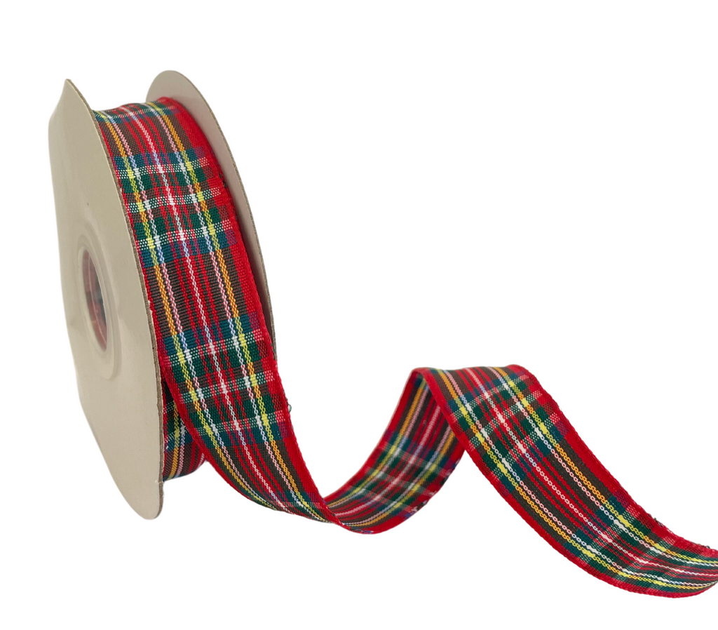 CHRISTMAS CHECKS #3 RIBBON (20 MM)