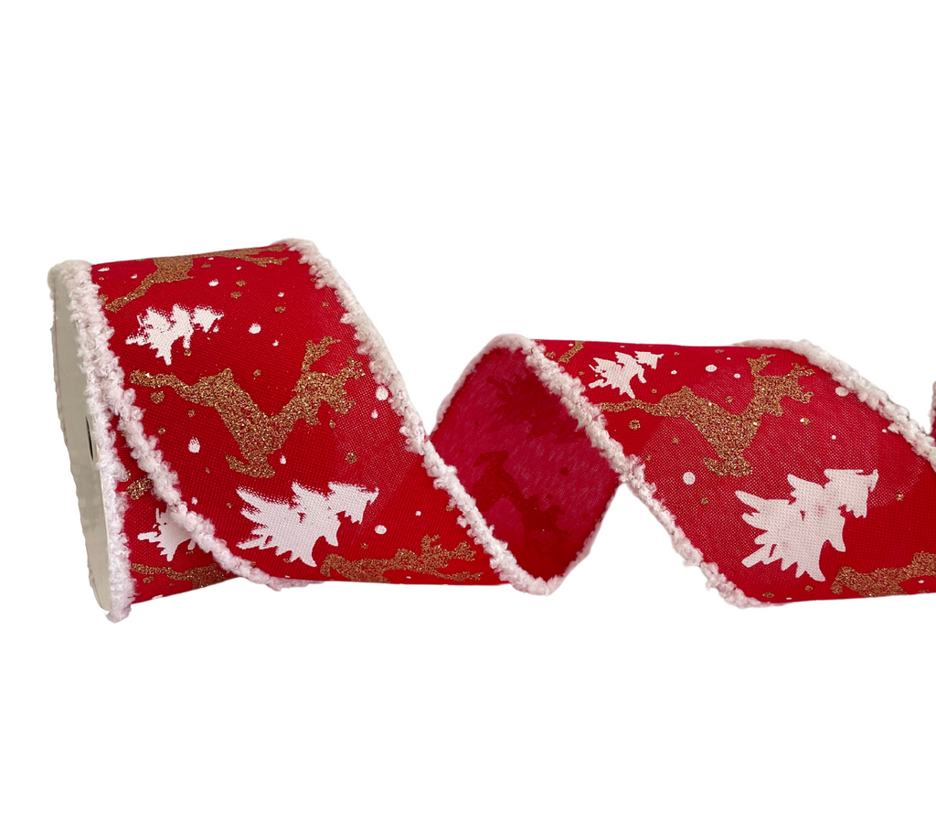 SNOWY CHRISTMAS RIBBON (62 MM)