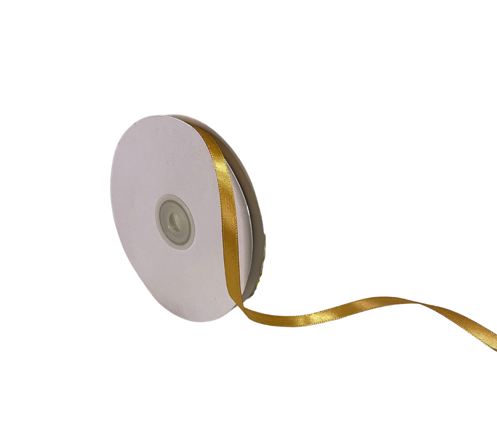 BRIGHT GOLD LUXE SATIN RIBBON (06MM | 45MTR)