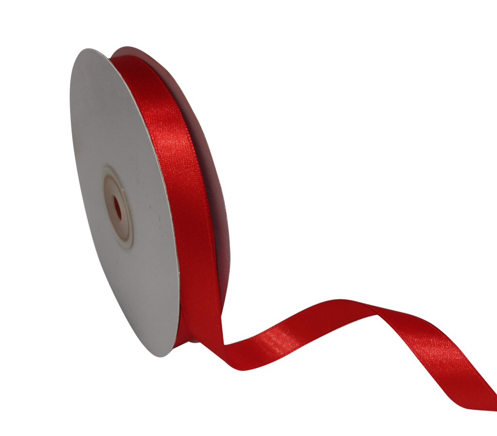 SCARLET RED LUXE SATIN RIBBON (13MM | 45MTR)