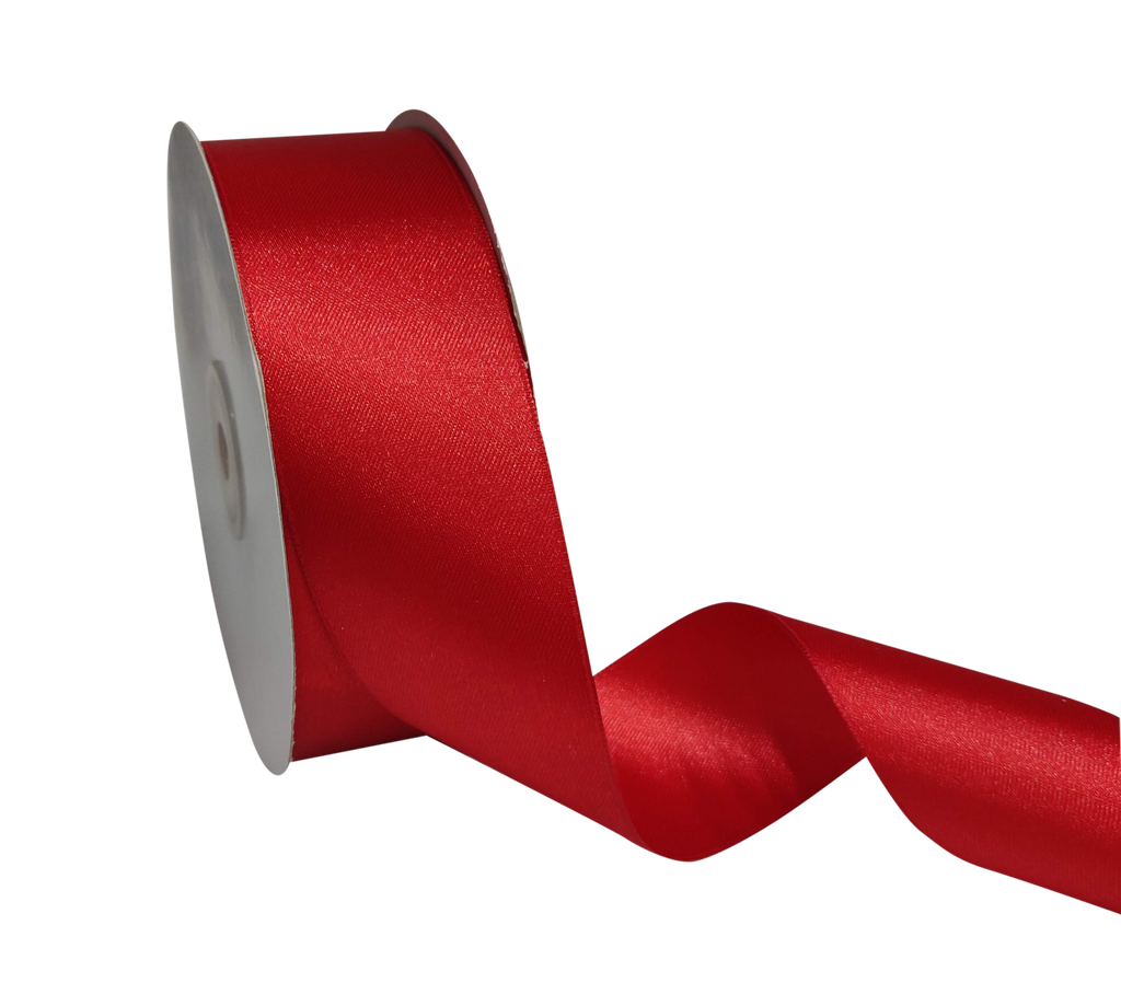 SCARLET RED LUXE SATIN RIBBON (38MM | 45MTR)