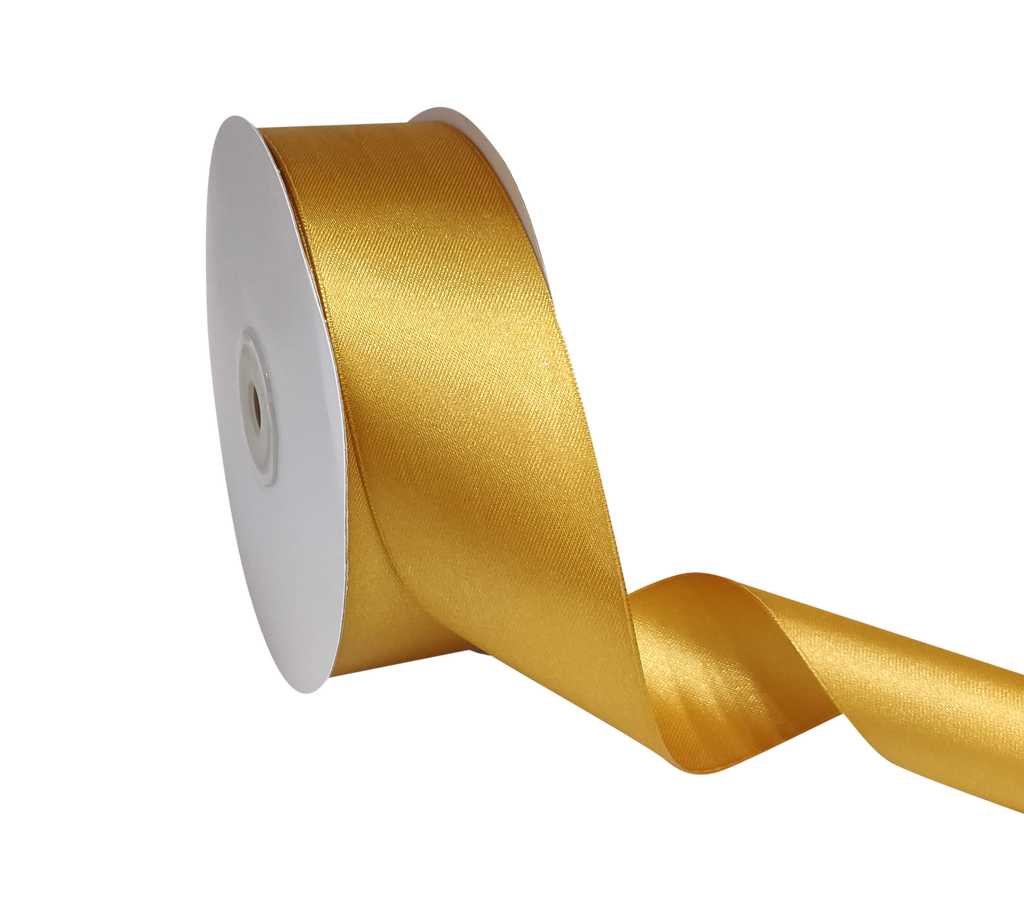 BRIGHT GOLD LUXE SATIN RIBBON (38MM | 45MTR)