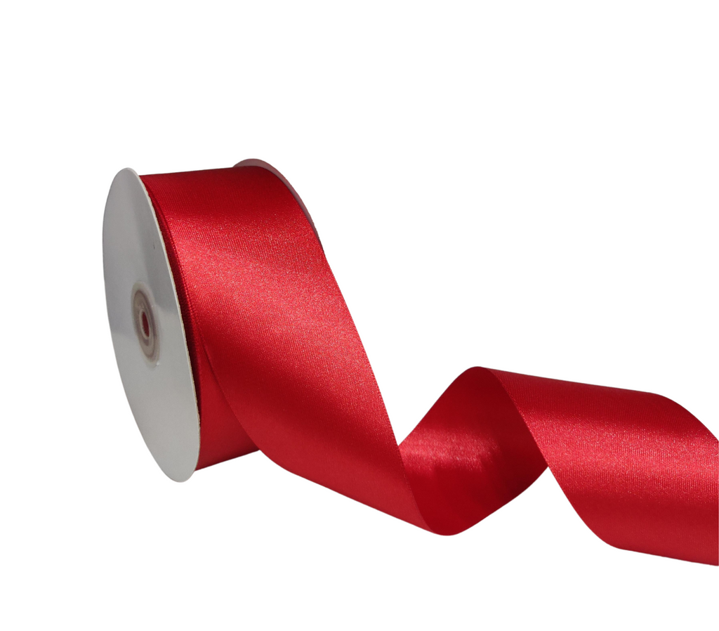 RED LUXE SATIN RIBBON (50MM | 45MTR)