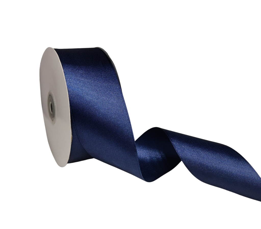 NAVY BLUE LUXE SATIN RIBBON (50MM | 45MTR)