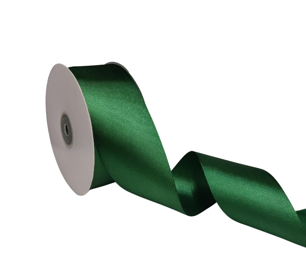 BOTTLE GREEN LUXE SATIN RIBBON (50MM | 45MTR)